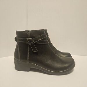 Clarks Black Ankle Booties